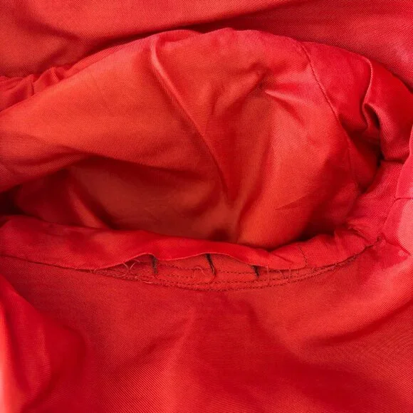 Vintage Cranberry Wool Tweed Weave Coat with Bakelite-Look Buttons Medium - Picture 8 of 16